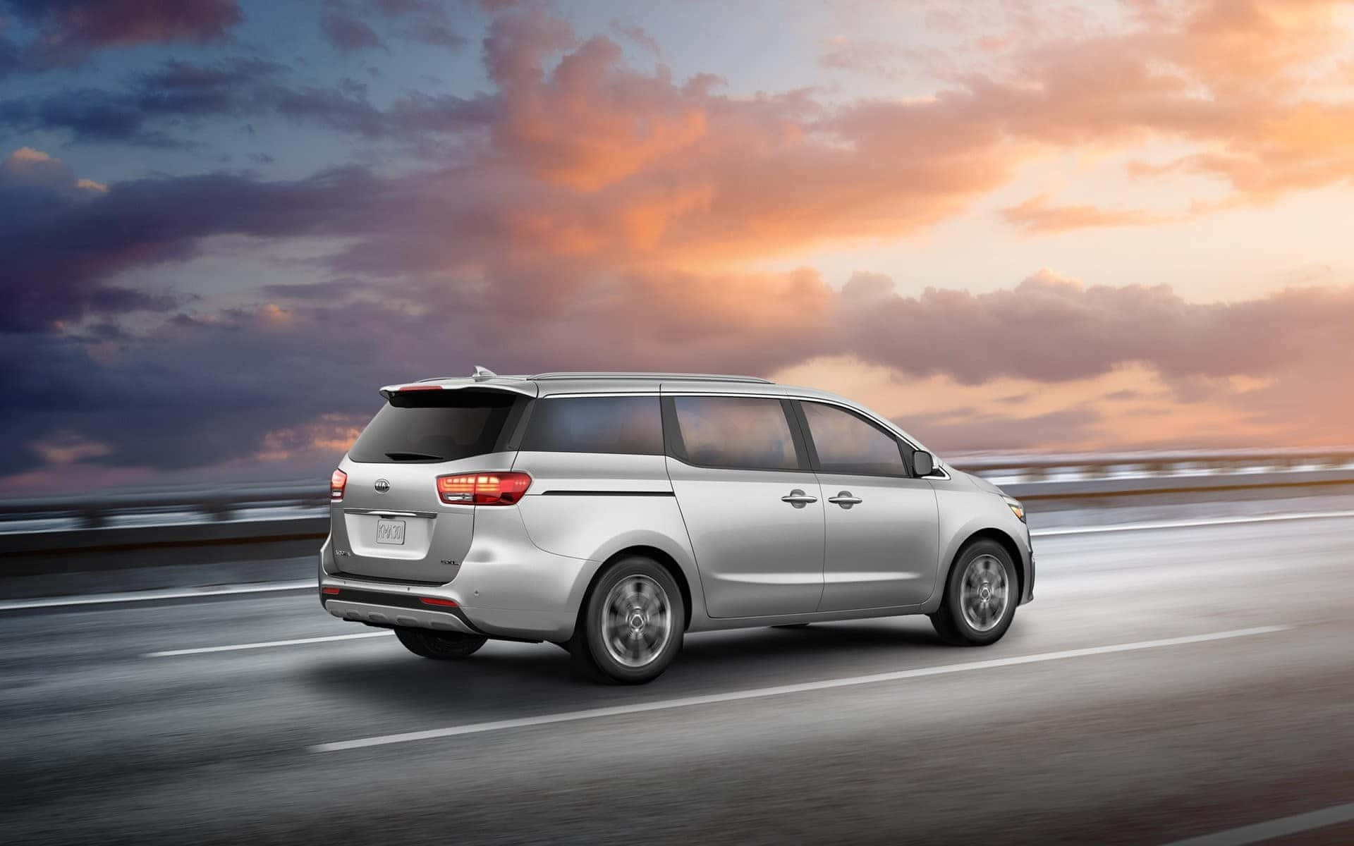 Kia Sedona, 2021, silver, Full HD Desktop Wallpaper