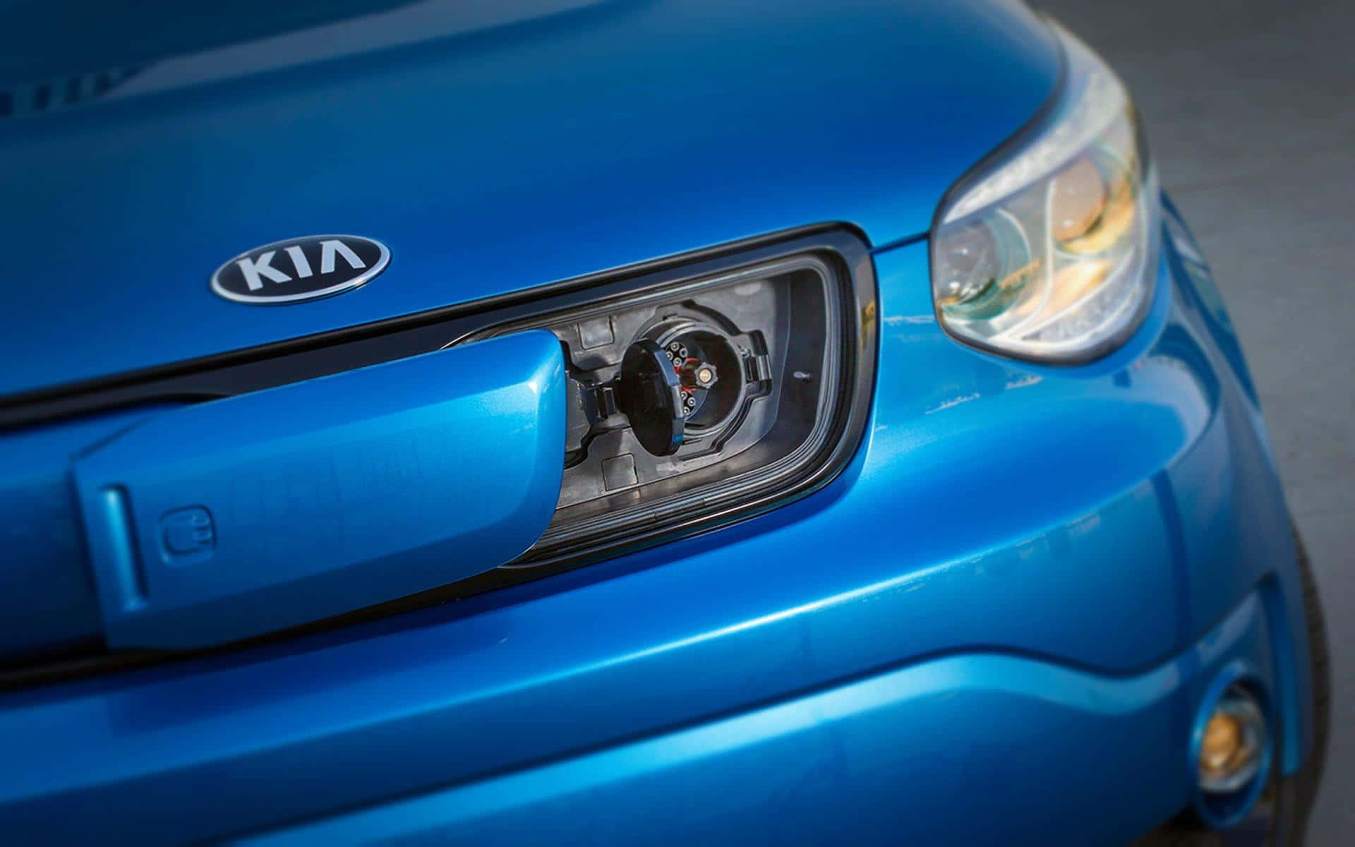 Kia Soul, vibrant blue, front headlight, Full HD Desktop Wallpaper