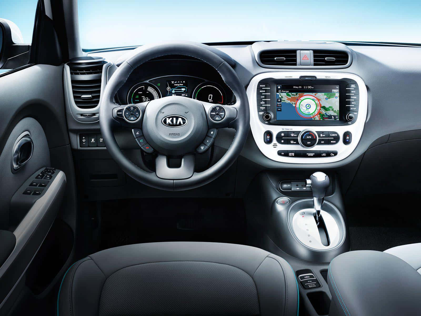 Kia Soul, beach view, bright daylight, HD Desktop Wallpaper