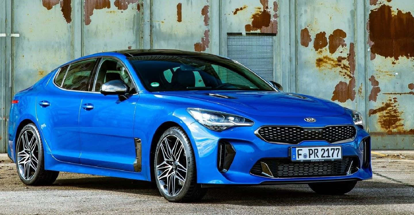 Kia Stinger, vibrant blue, sports sedan, HD Desktop Wallpaper