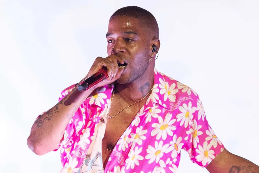 Kid Cudi, floral shirt, vibrant pink daisy shirt, SD Desktop Wallpaper