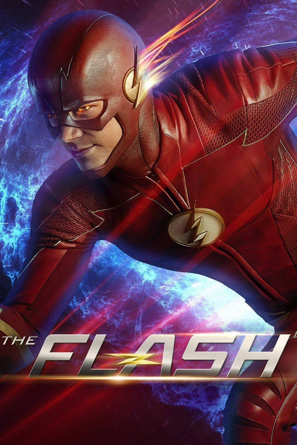 The Flash, red suit, glowing eyes, HD Phone Wallpaper