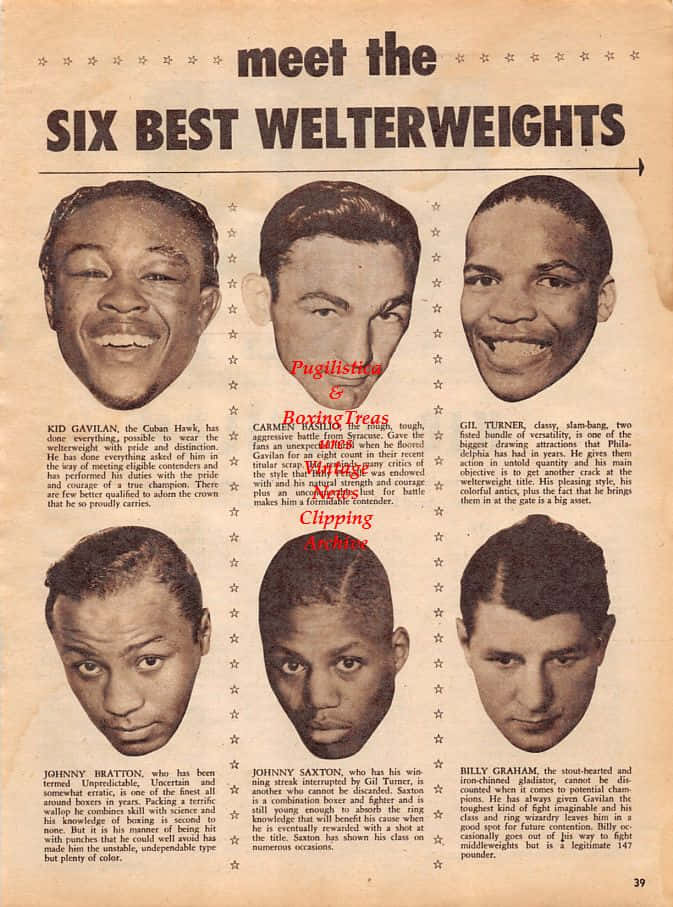 Kid Gavilan, welterweight boxers, 1950s, SD Phone Wallpaper