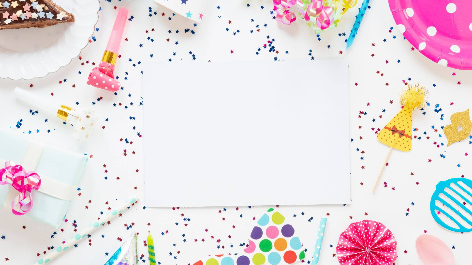 Kidcore Desktop, glitter, party horn, Full HD Desktop Wallpaper