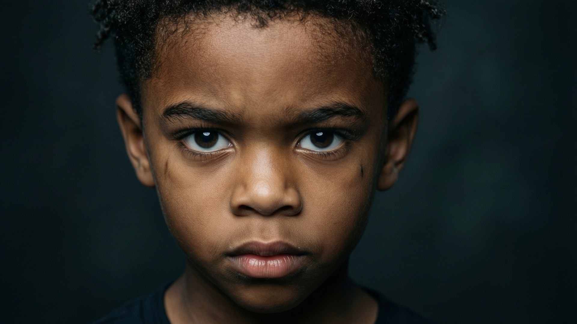 Kidd G, cinematic close-up portrait, intense eyes, Full HD Desktop Wallpaper