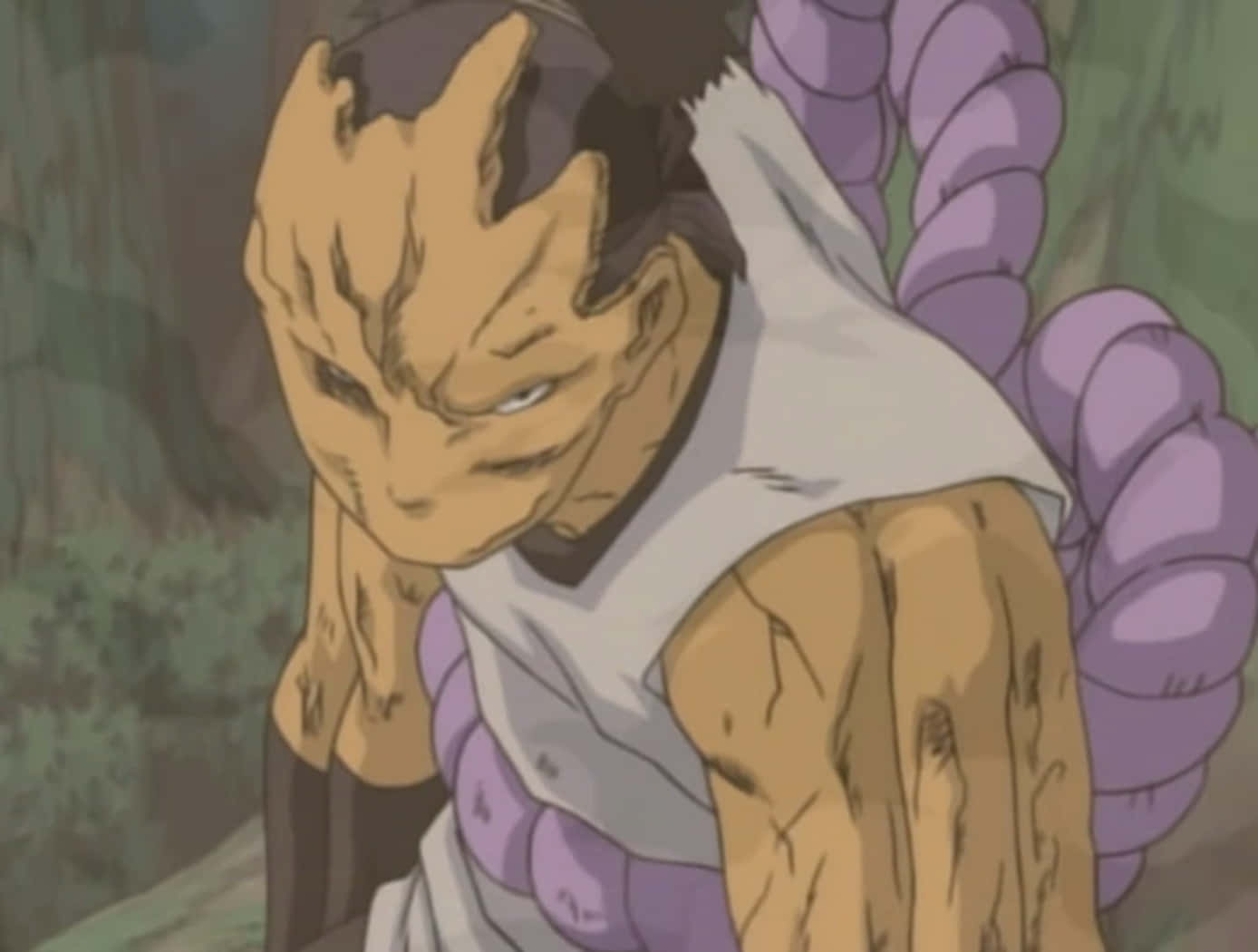 Kidomaru, tan skin, purple rope-like appendages, HD Desktop Wallpaper