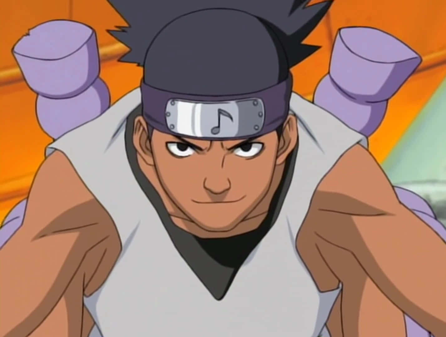 Kidomaru, spiky black hair, music note headband, HD Desktop Wallpaper
