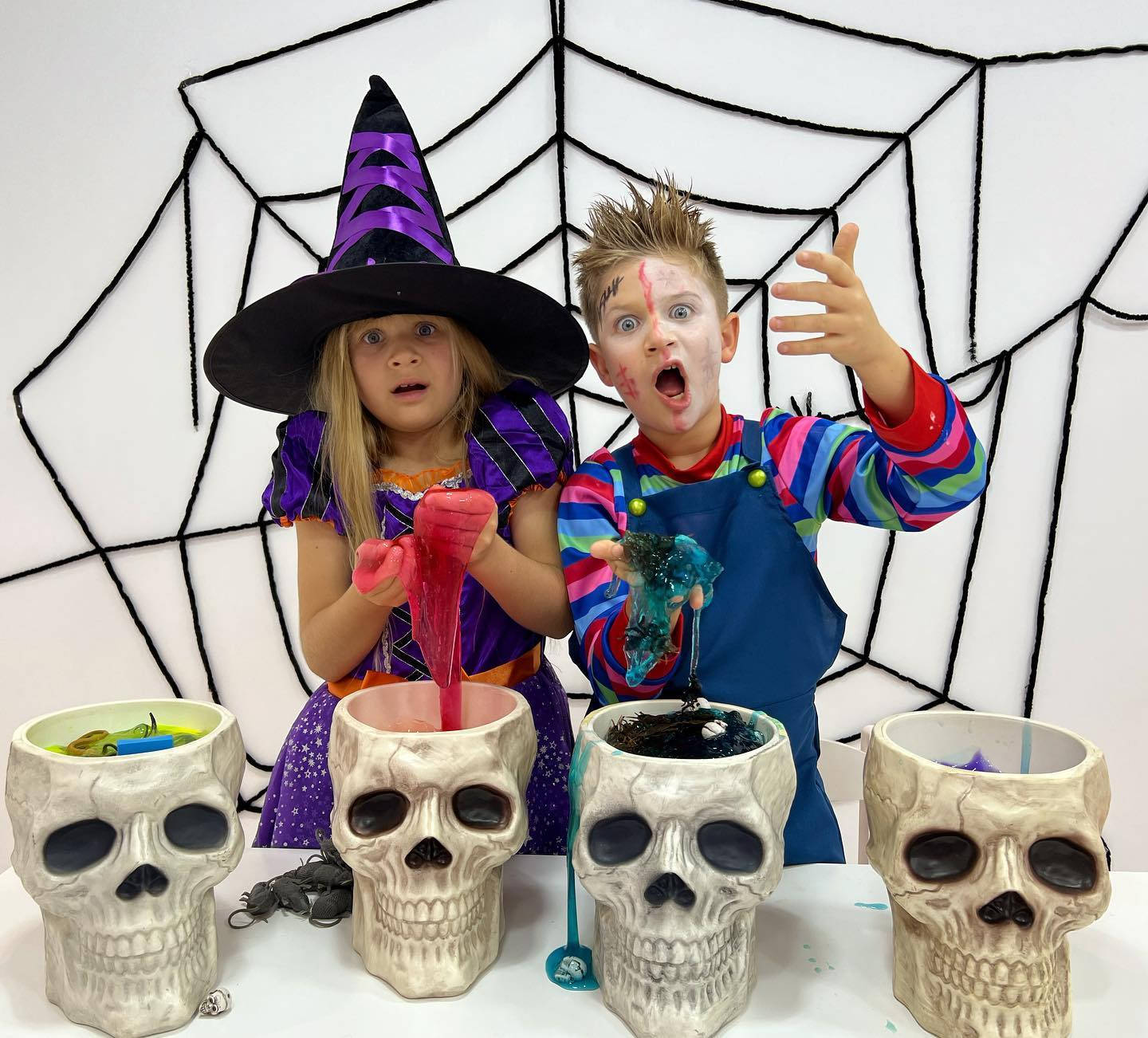 Kids Diana Show, Halloween, colorful slime, HD Desktop Wallpaper