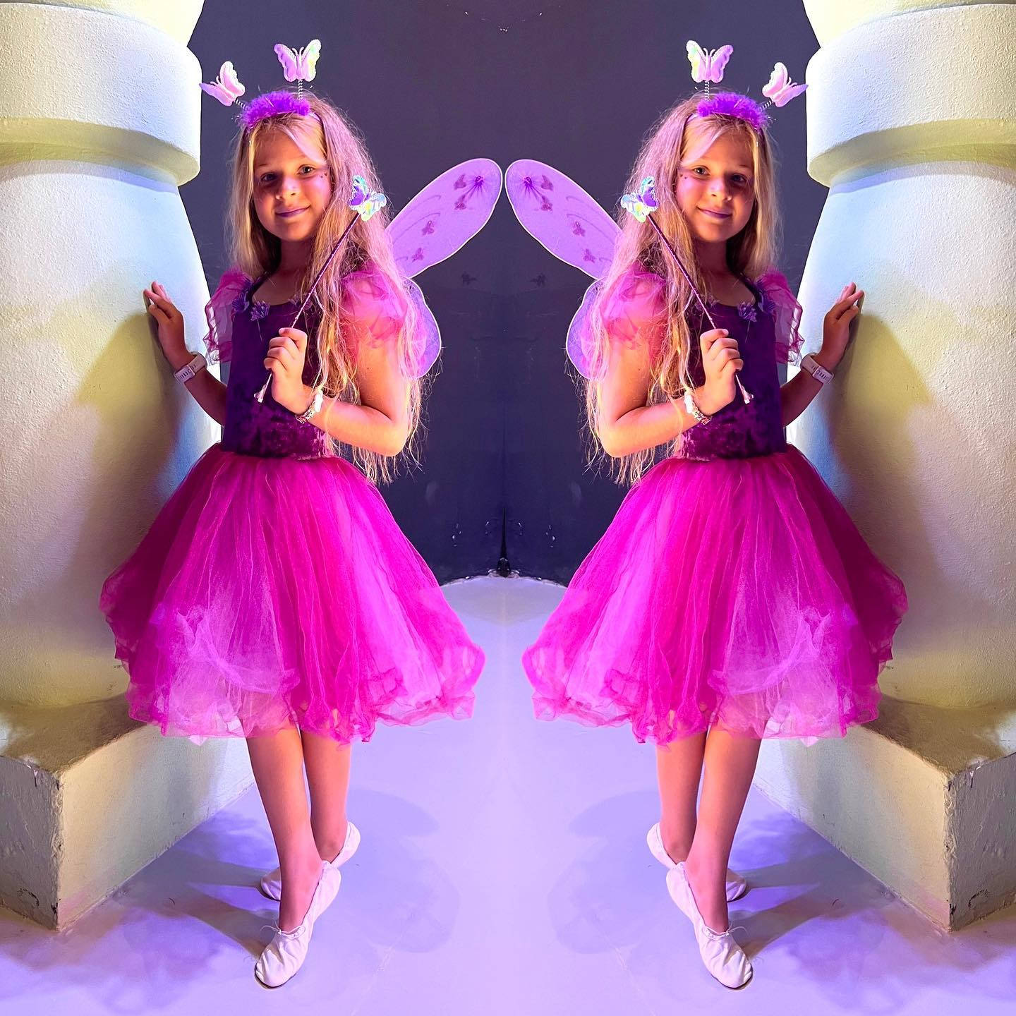 Kids Diana Show, pink fairy costume, wings, HD Desktop Wallpaper