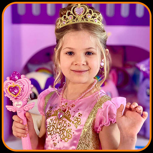 Diana, pink princess dress, golden tiara, SD Desktop Wallpaper