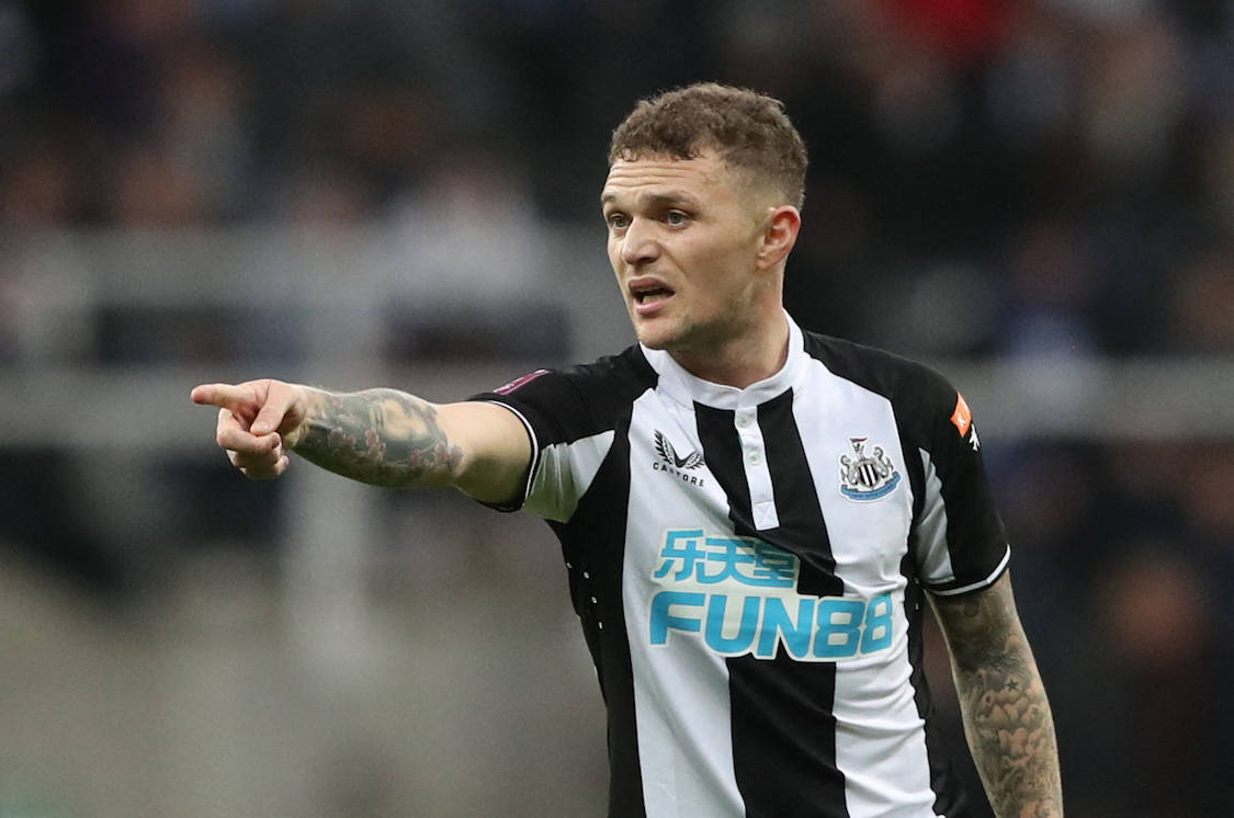 Kieran Trippier, black and white striped jersey, football player, SD Desktop Wallpaper