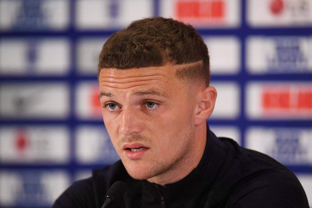 Kieran Trippier, short brown hair, press conference, SD Desktop Wallpaper