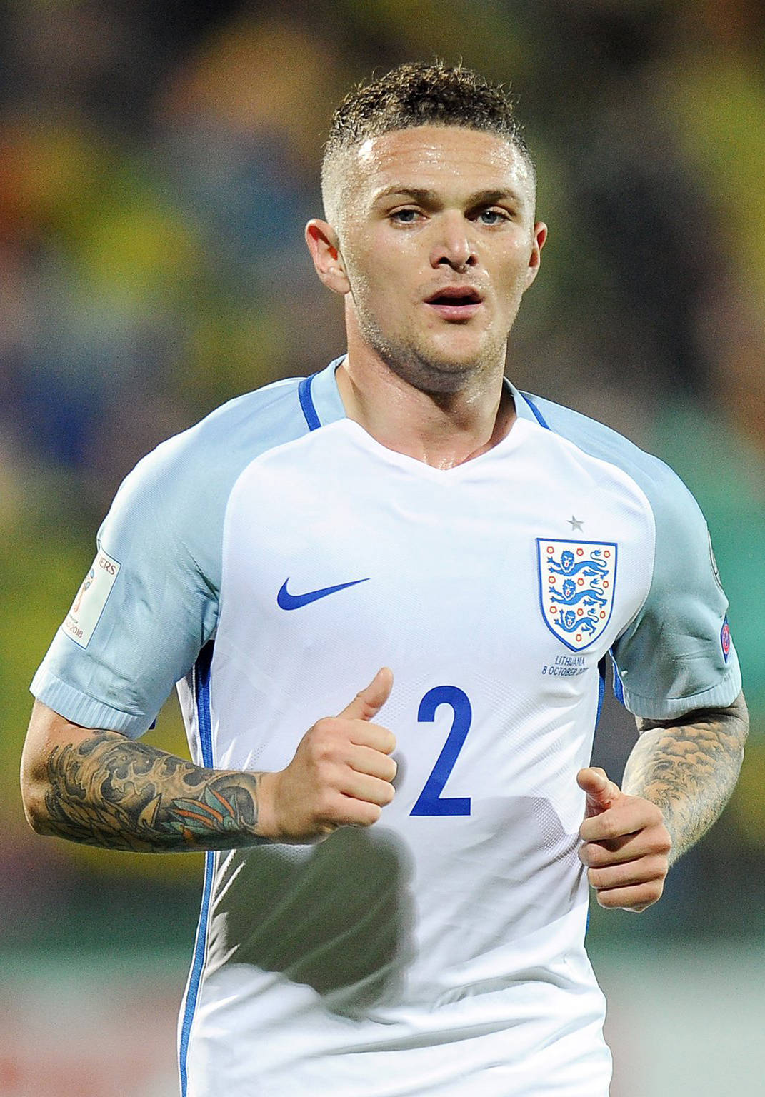Kieran Trippier, white jersey, number two, HD Phone Wallpaper