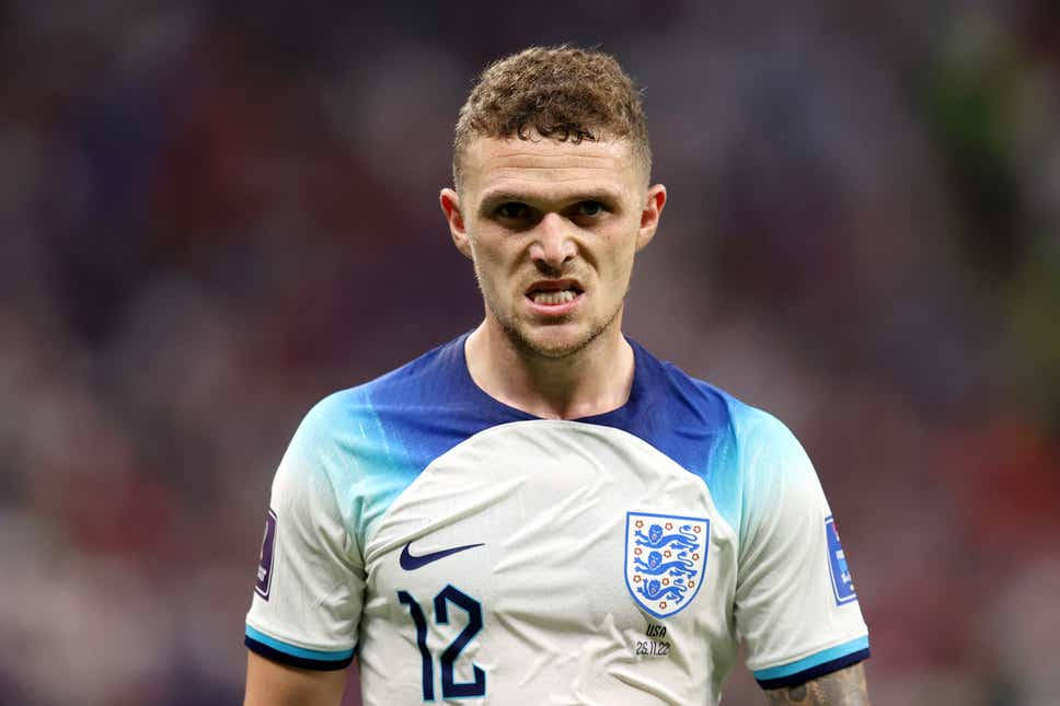 Kieran Trippier, blue and white jersey, number 12, SD Desktop Wallpaper