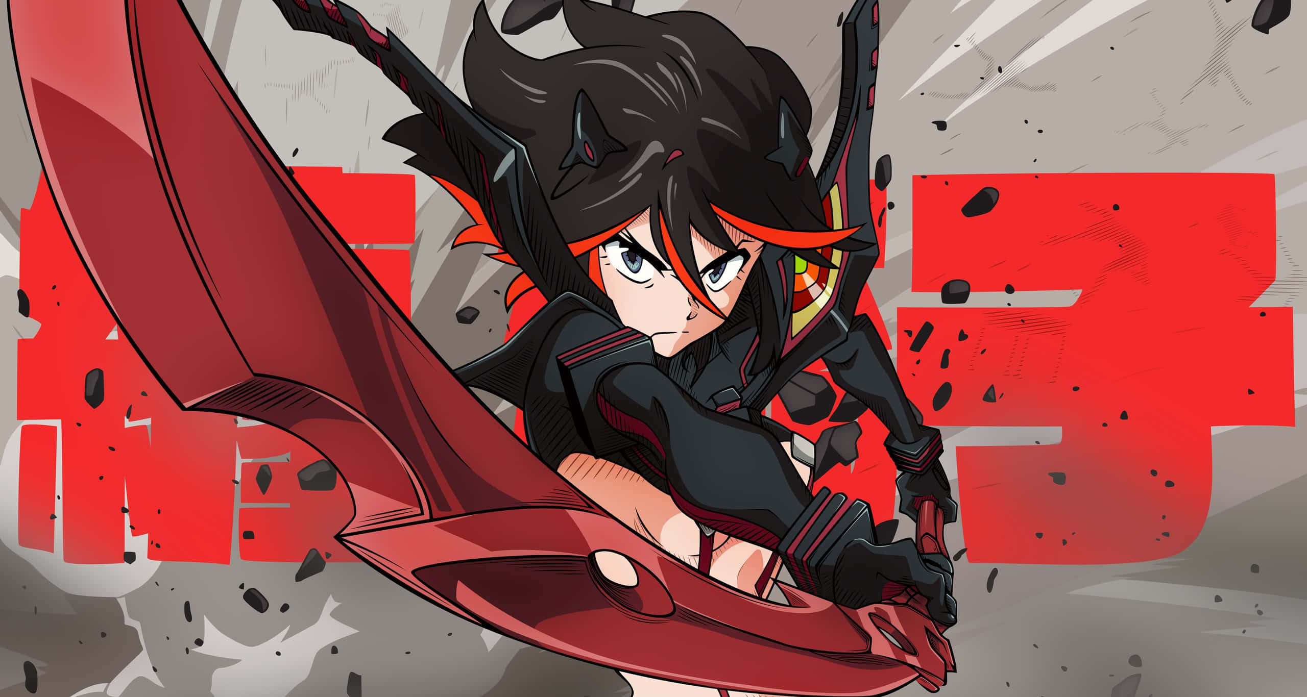 Kill La Kill, Senketsu, red blade, 2K Desktop Wallpaper