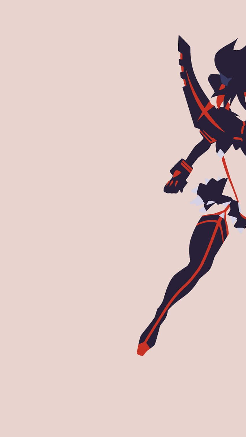 Kill La Kill, anime character, dark suit, HD Phone Wallpaper