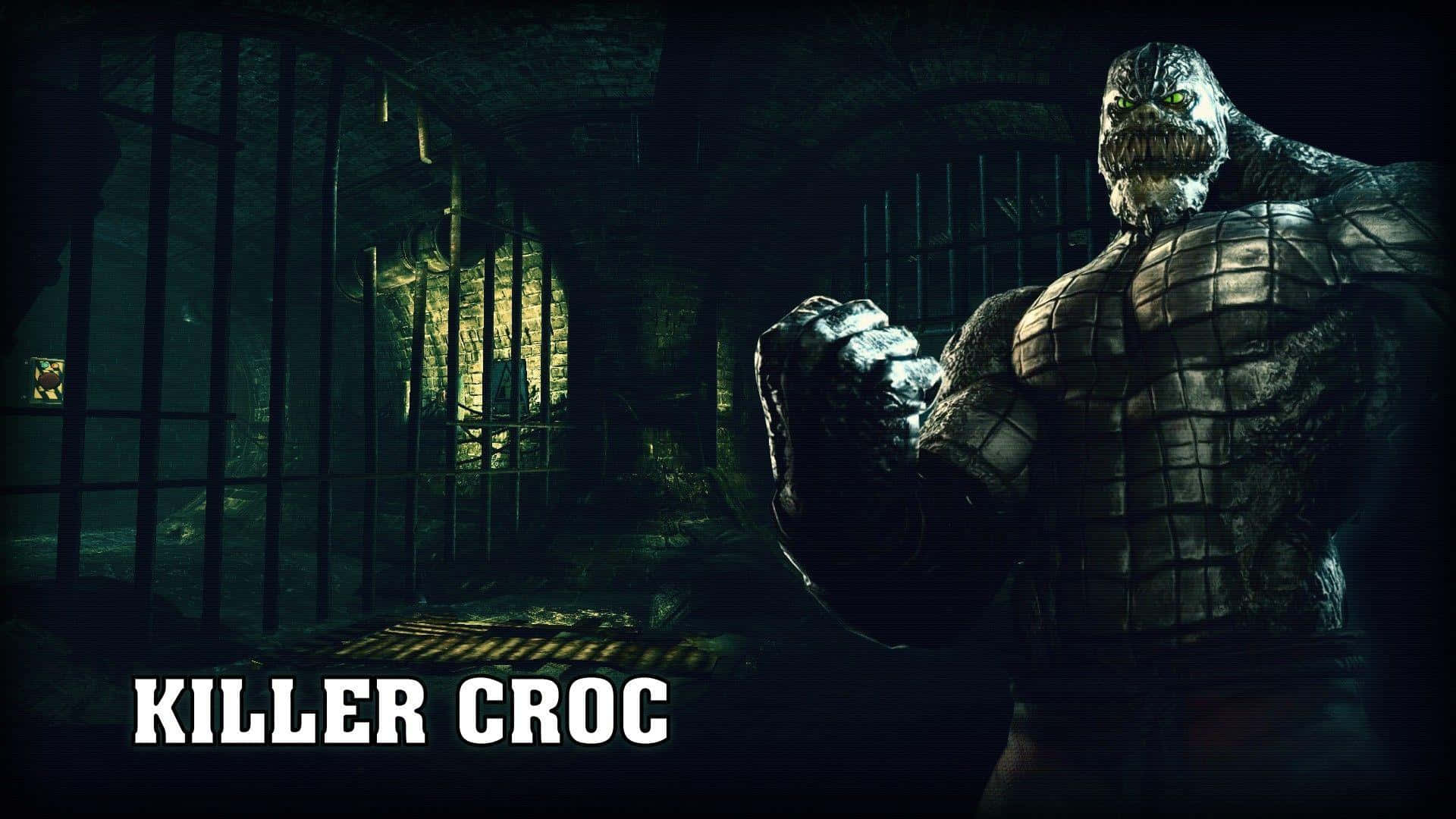 Killer Croc, dark, rusty prison cell, Full HD Desktop Wallpaper