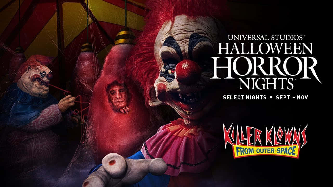 Killer Klowns from Outer Space, red hair, sinister grins, HD Desktop Wallpaper