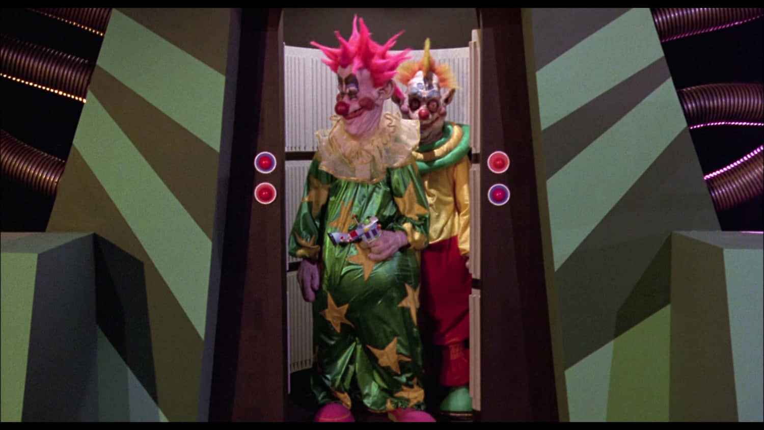Killer Klowns From Outer Space, elevator, glowing buttons, HD Desktop Wallpaper