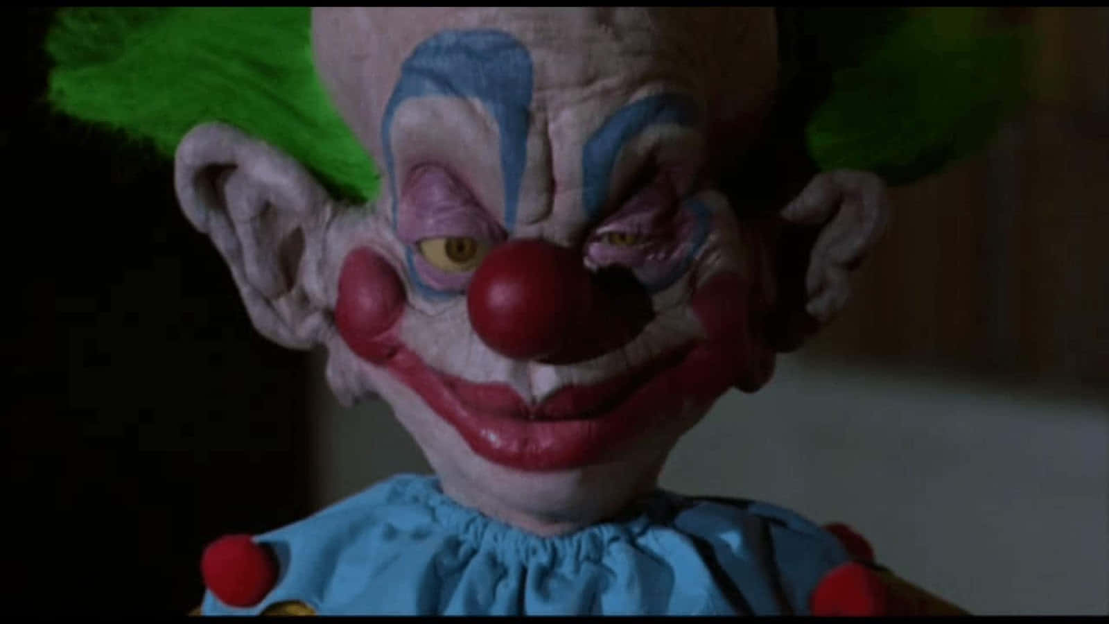 Killer Klowns from Outer Space, green hair, blue makeup, HD Desktop Wallpaper