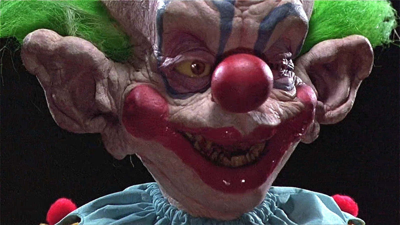 Killer Klowns from Outer Space, green hair, green eyes, HD Desktop Wallpaper