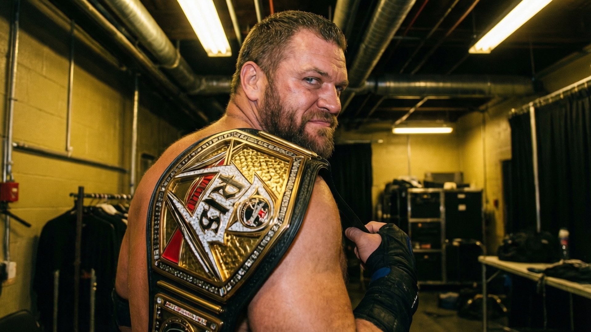 Killer Kross, championship belt, backstage, Full HD Desktop Wallpaper