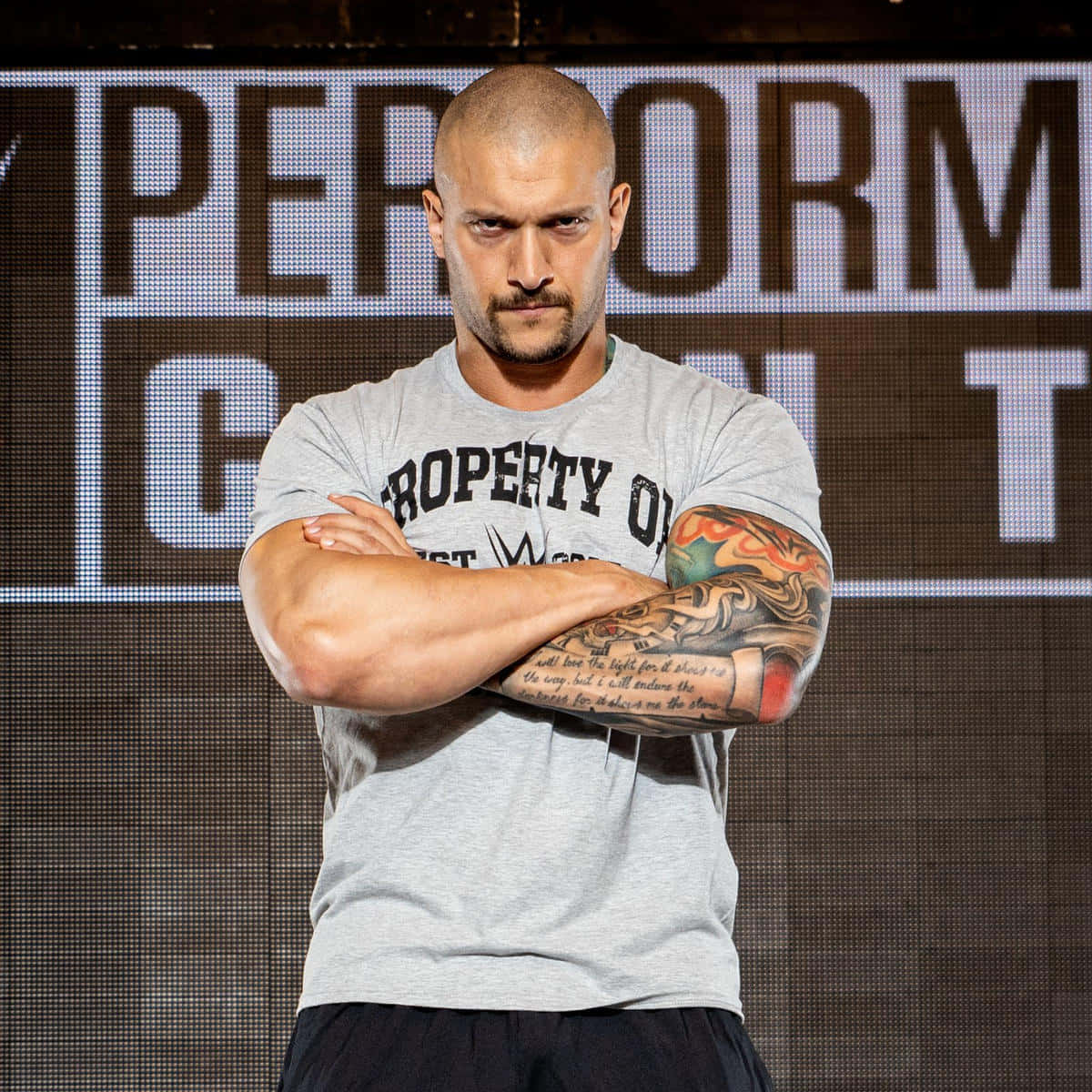 Killer Kross, PERFORM LED screen, bald, SD Desktop Wallpaper