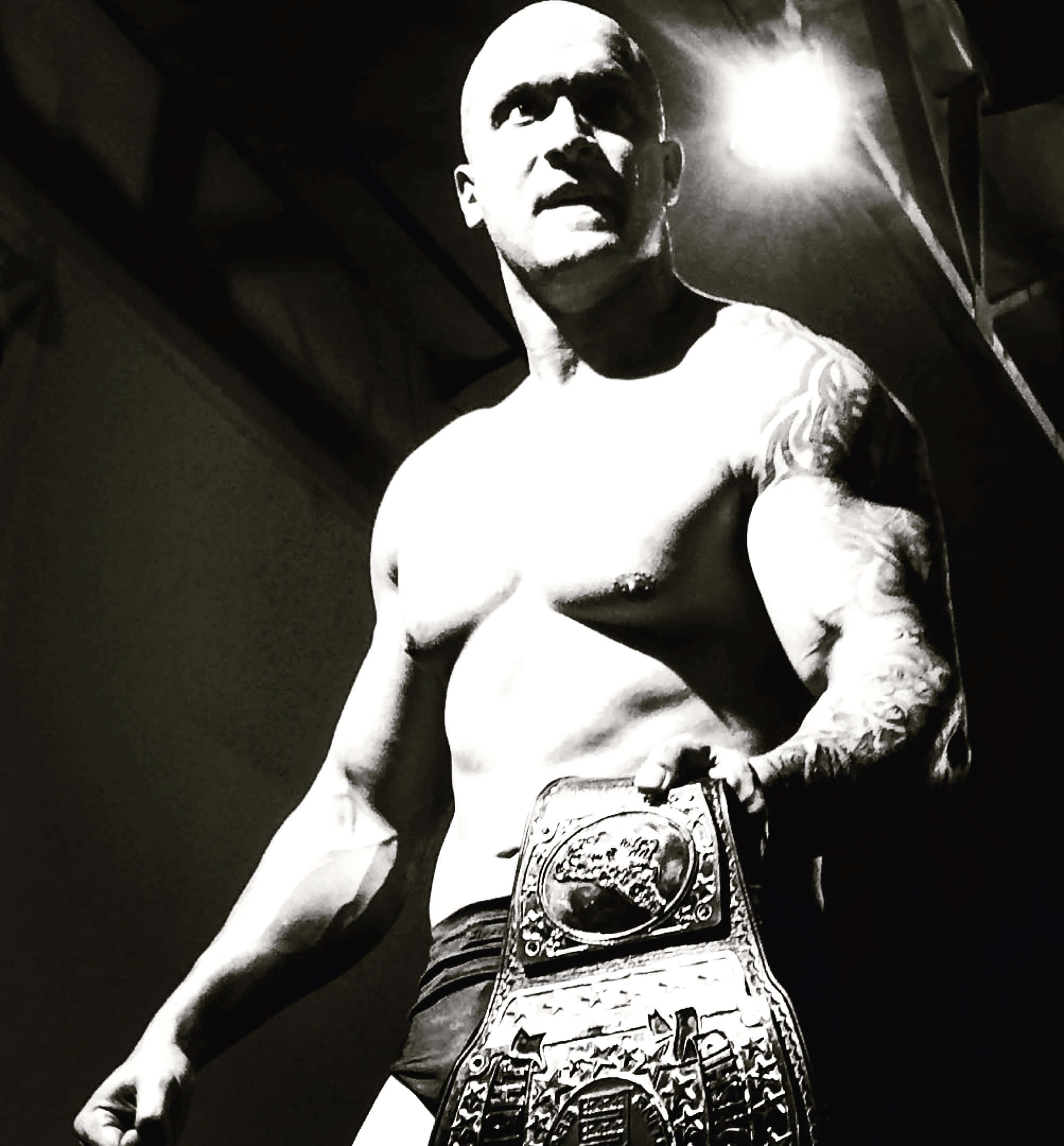 Killer Kross, championship belt, dim arena, Full HD Phone Wallpaper