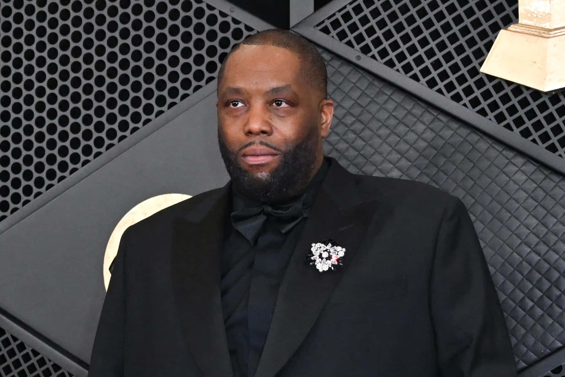 Killer Mike, black tuxedo, floral boutonniere, HD Desktop Wallpaper