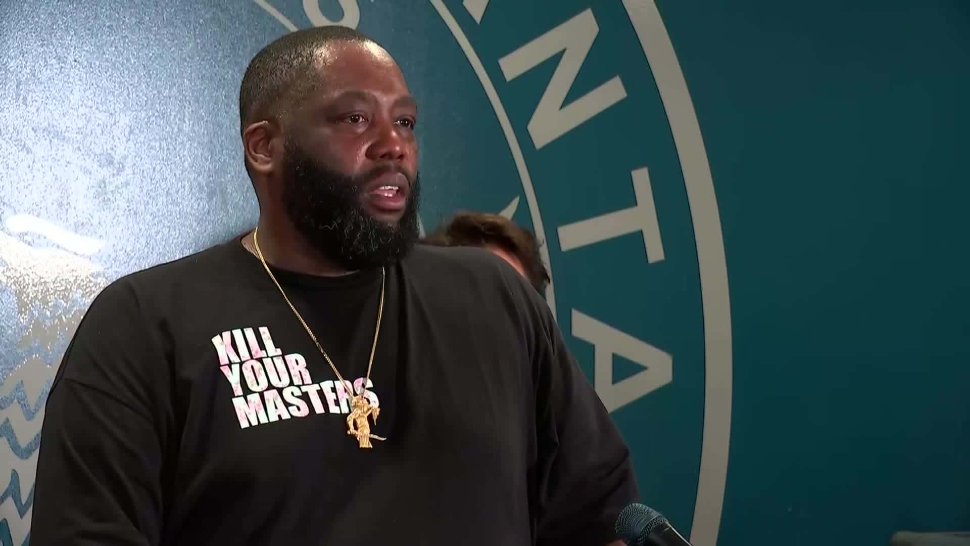 Killer Mike, black t-shirt, kill your masters, Full HD Desktop Wallpaper