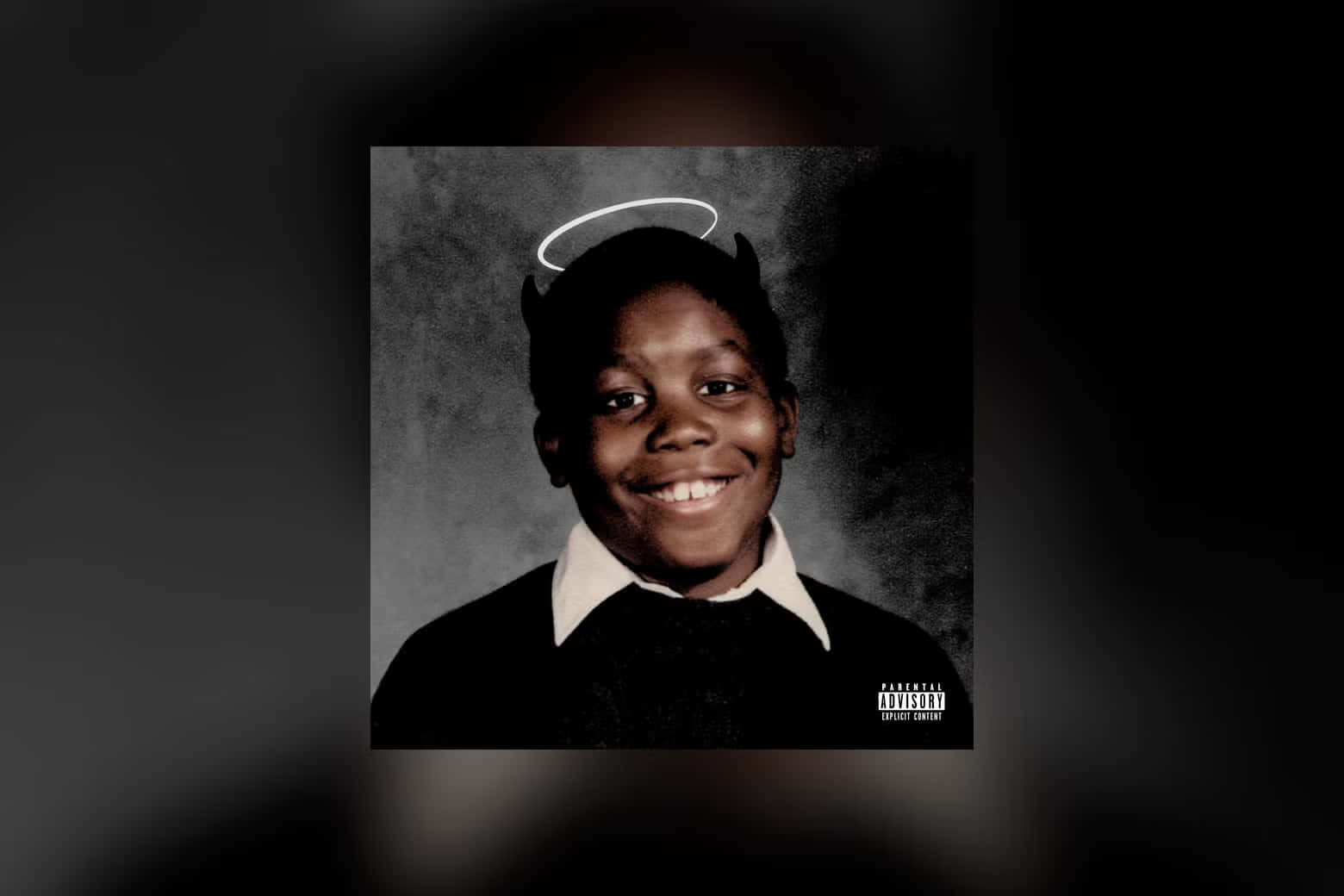 Killer Mike, halo, black devil horns, HD Desktop Wallpaper