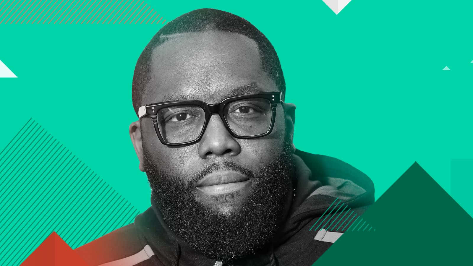 Killer Mike, bearded man, glasses, HD Desktop Wallpaper