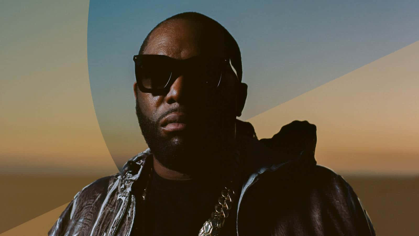 Killer Mike, sunset silhouette, shiny jacket, HD Desktop Wallpaper