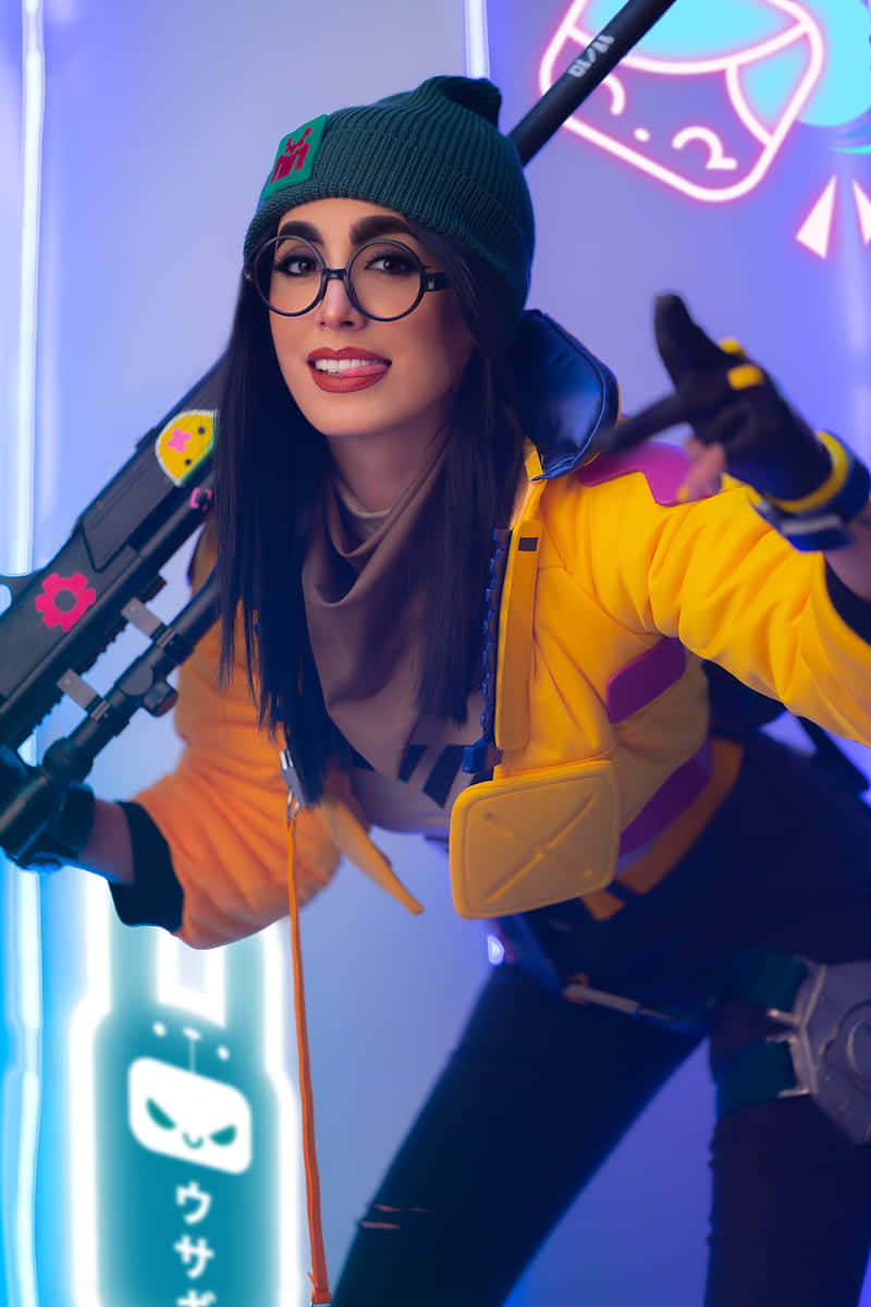 Killjoy, Valorant, vibrant yellow jacket, SD Phone Wallpaper