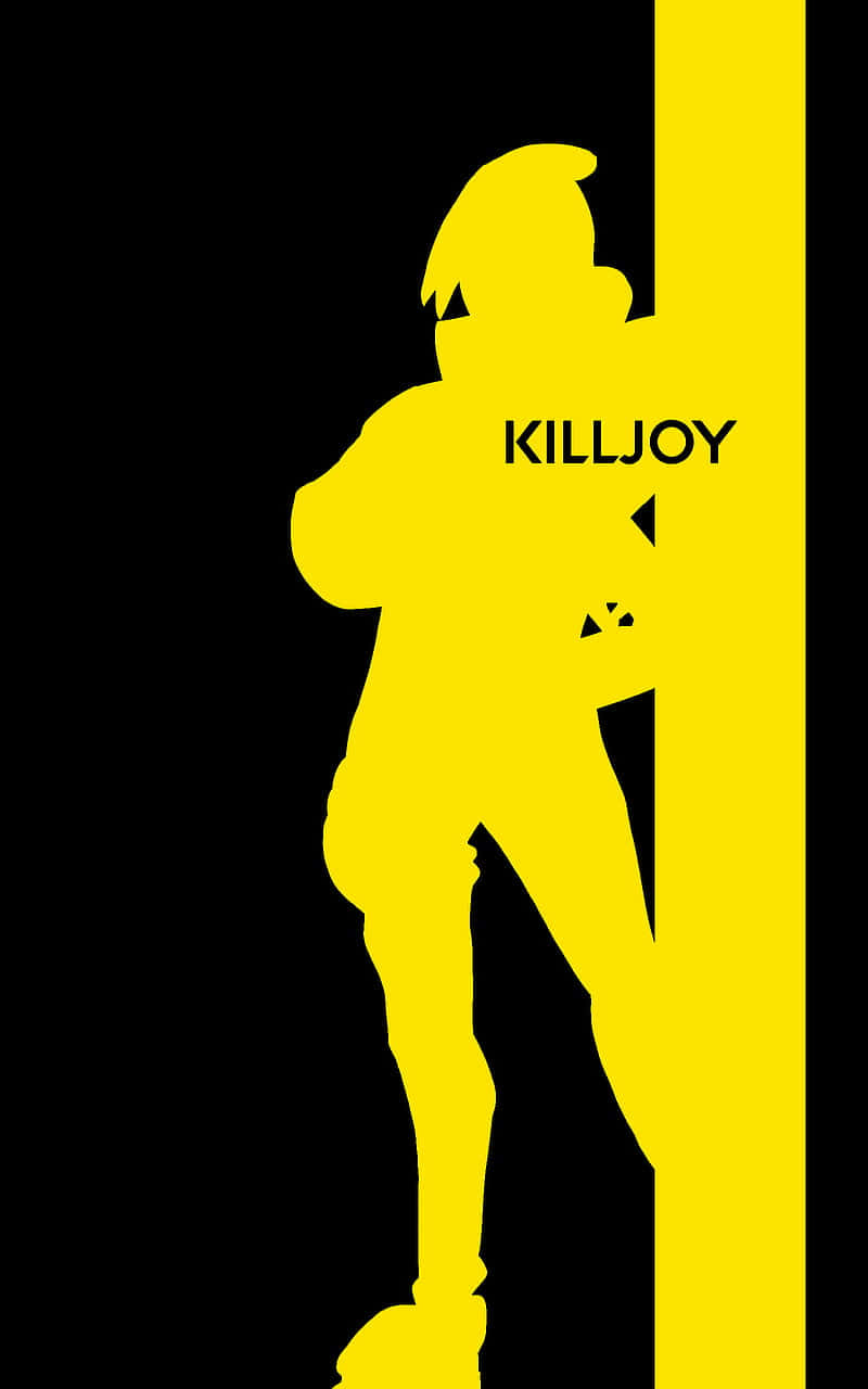 Killjoy, Valorant, yellow silhouette, HD Phone Wallpaper