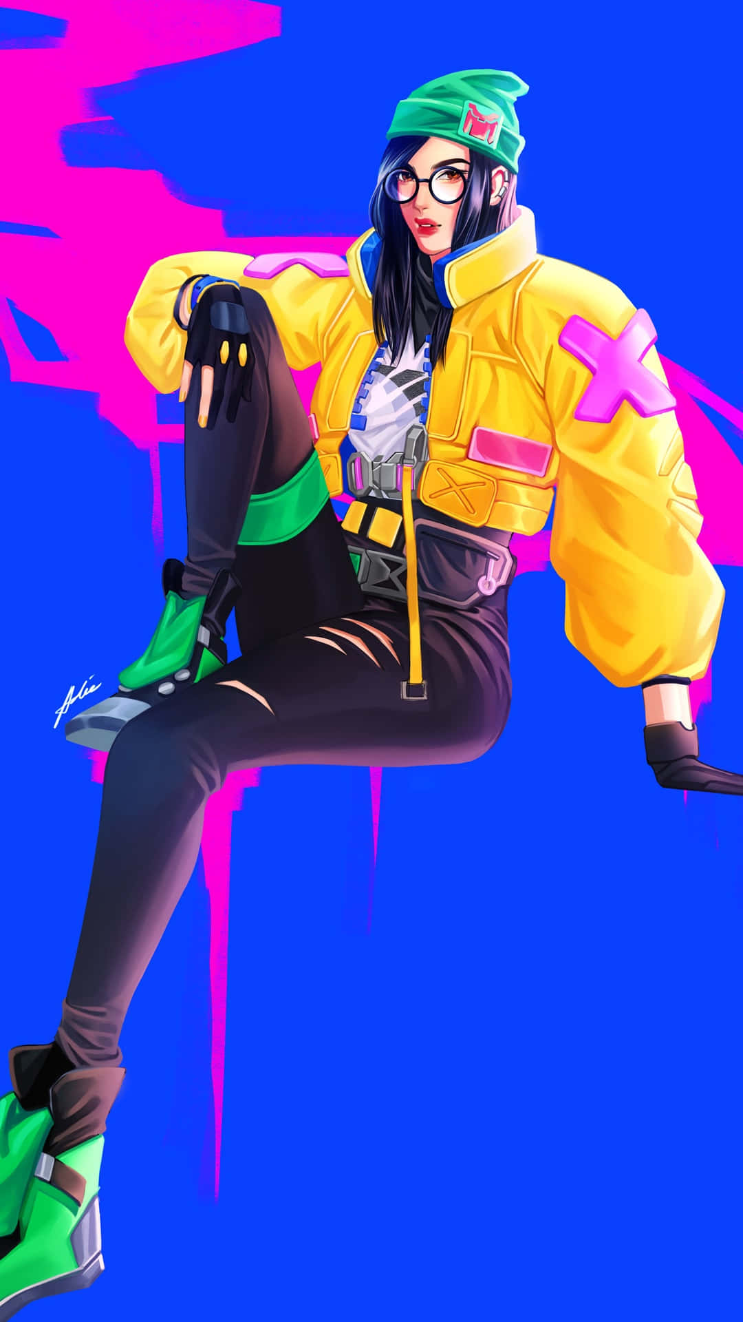 Killjoy, Valorant, anime girl, Full HD Phone Wallpaper