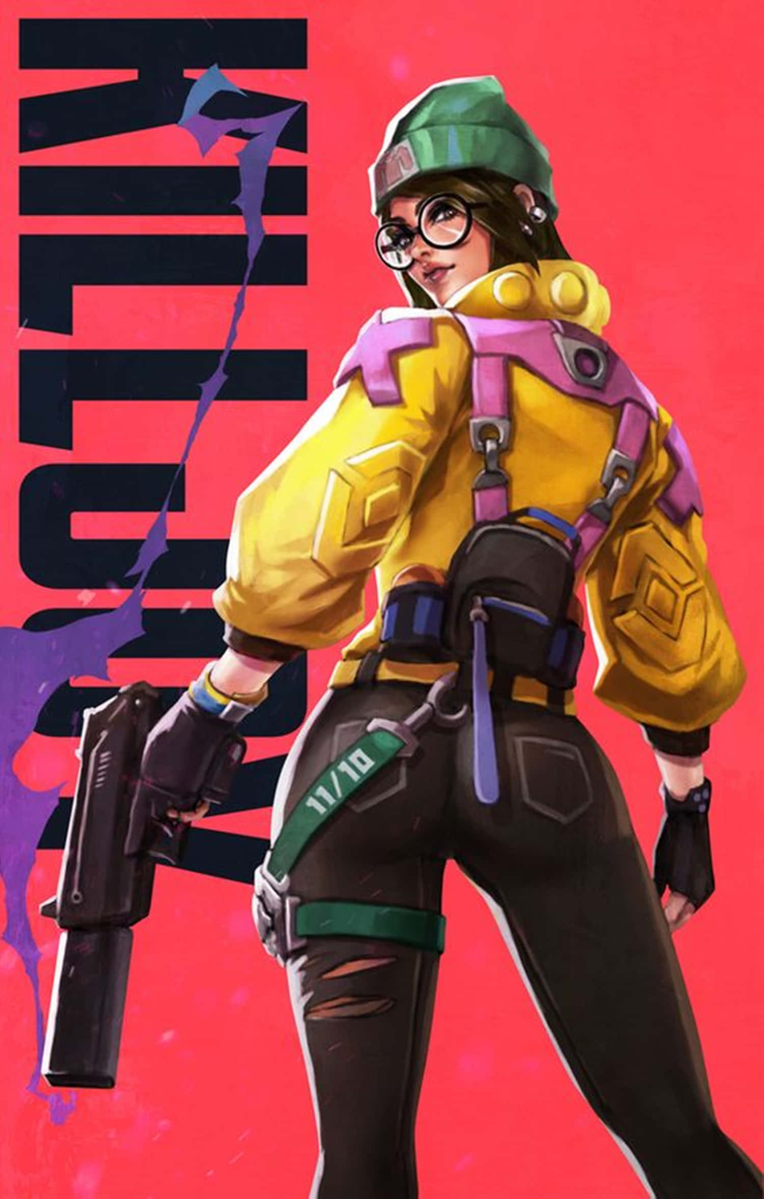 Killjoy, Valorant, yellow jacket, Full HD Phone Wallpaper