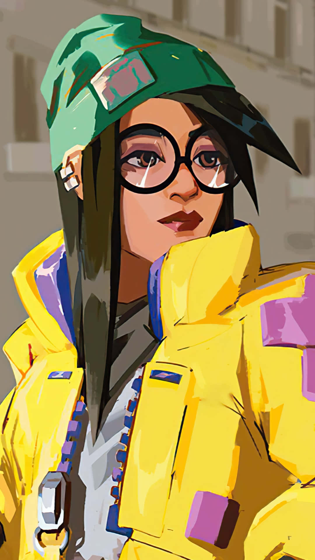 Killjoy, Valorant, bright yellow jacket, Full HD Phone Wallpaper