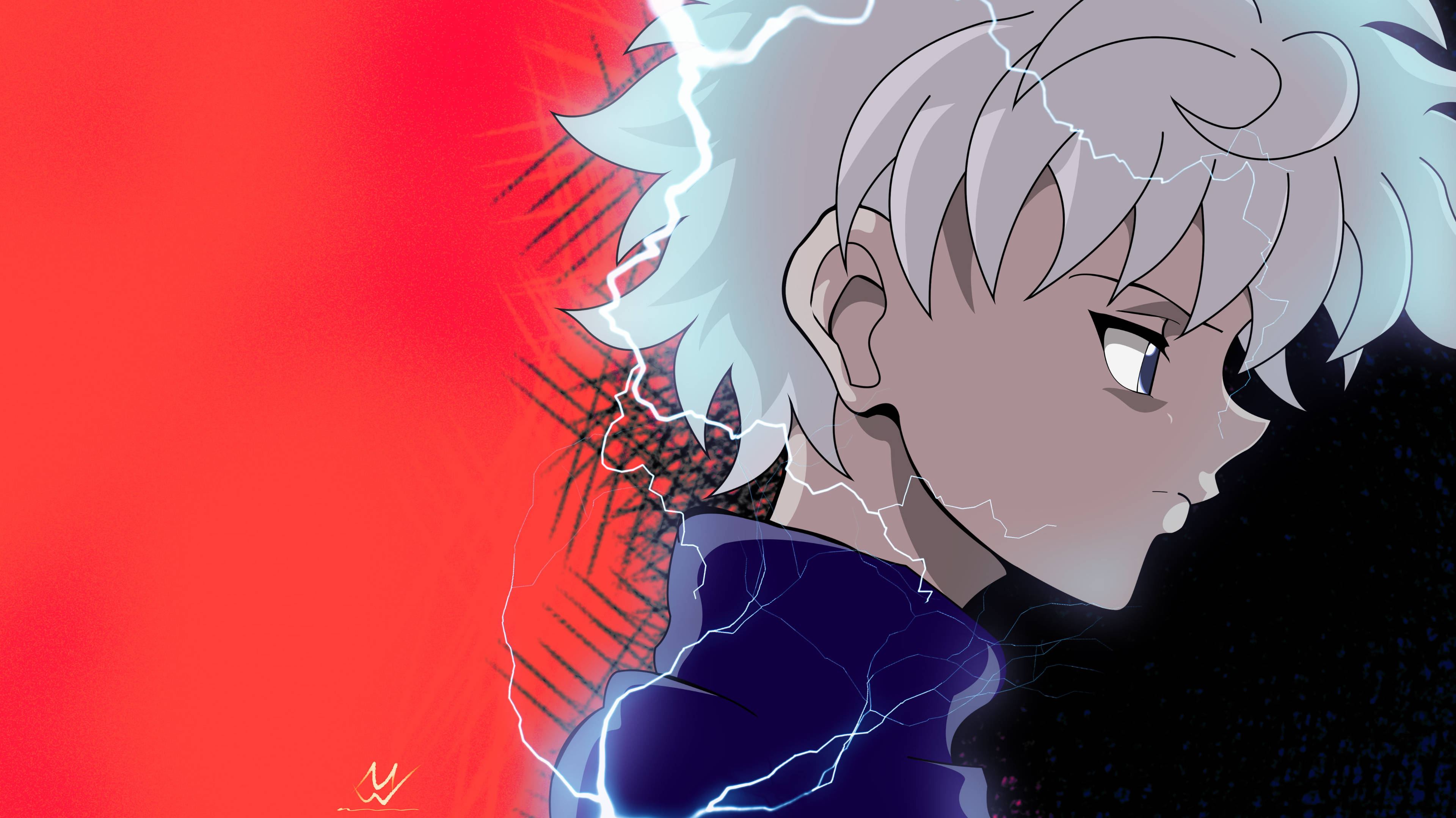 Killua, 4K, silver hair, 4K Desktop Wallpaper