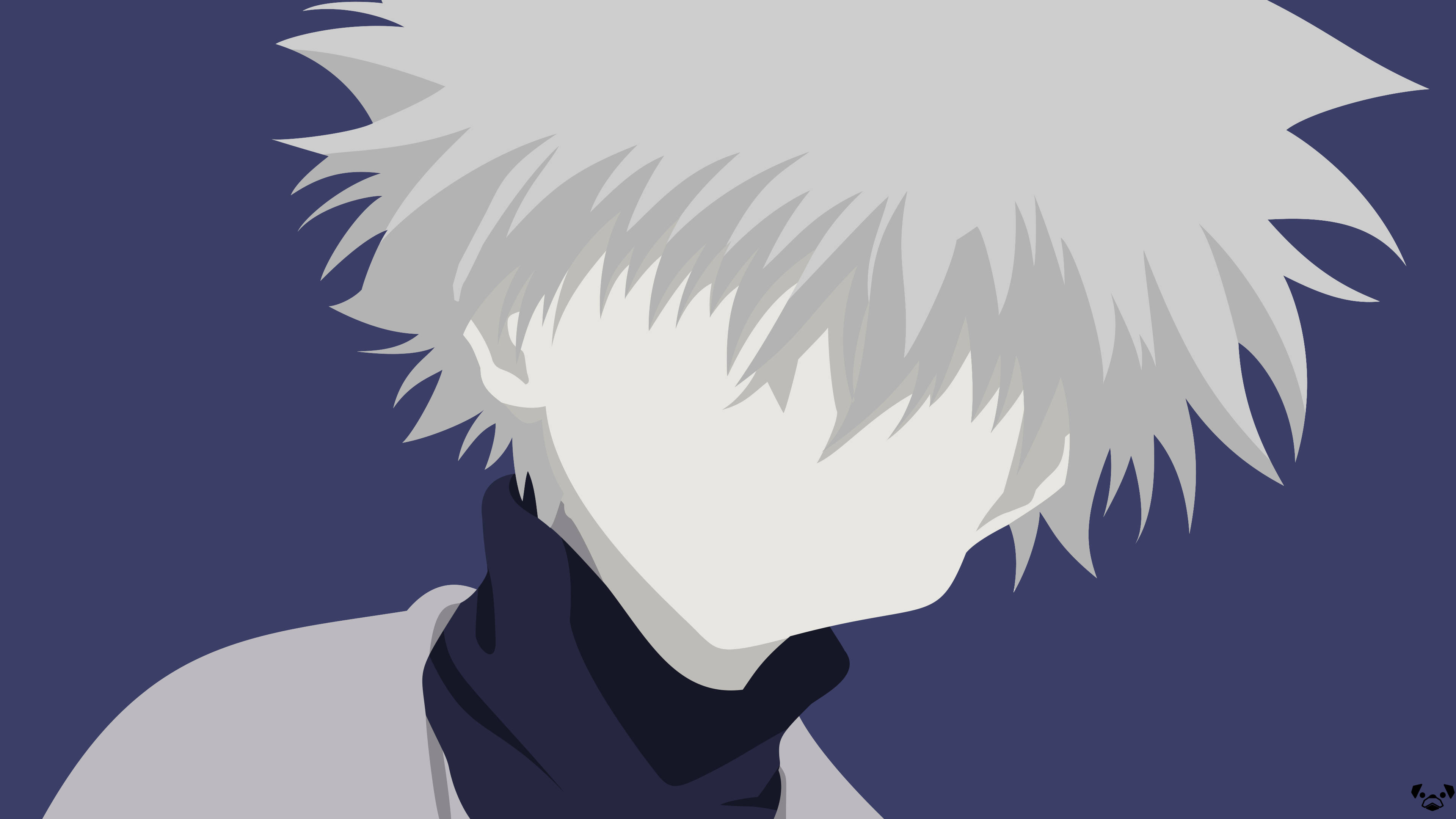 Killua, 4K, minimal vector art, 4K Desktop Wallpaper