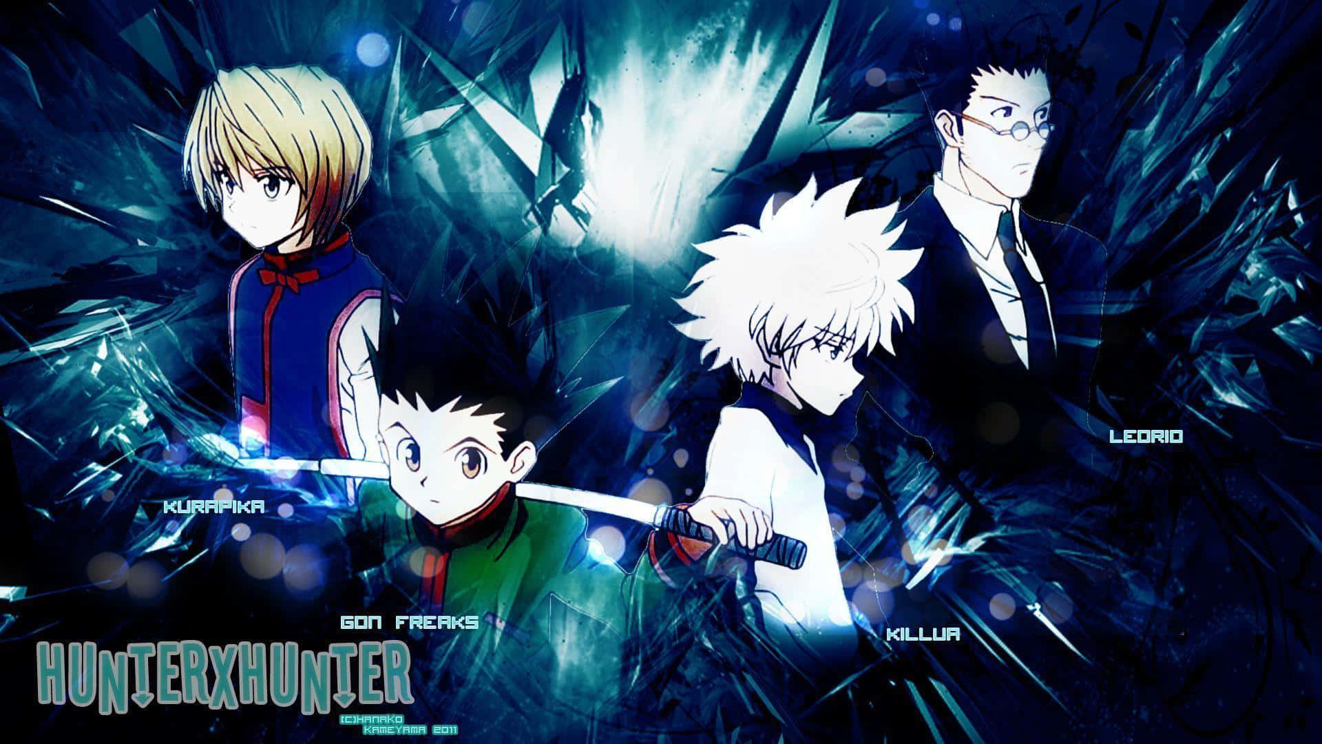 Killua Cute, anime characters, shattered blue crystal shards, Full HD Desktop Wallpaper