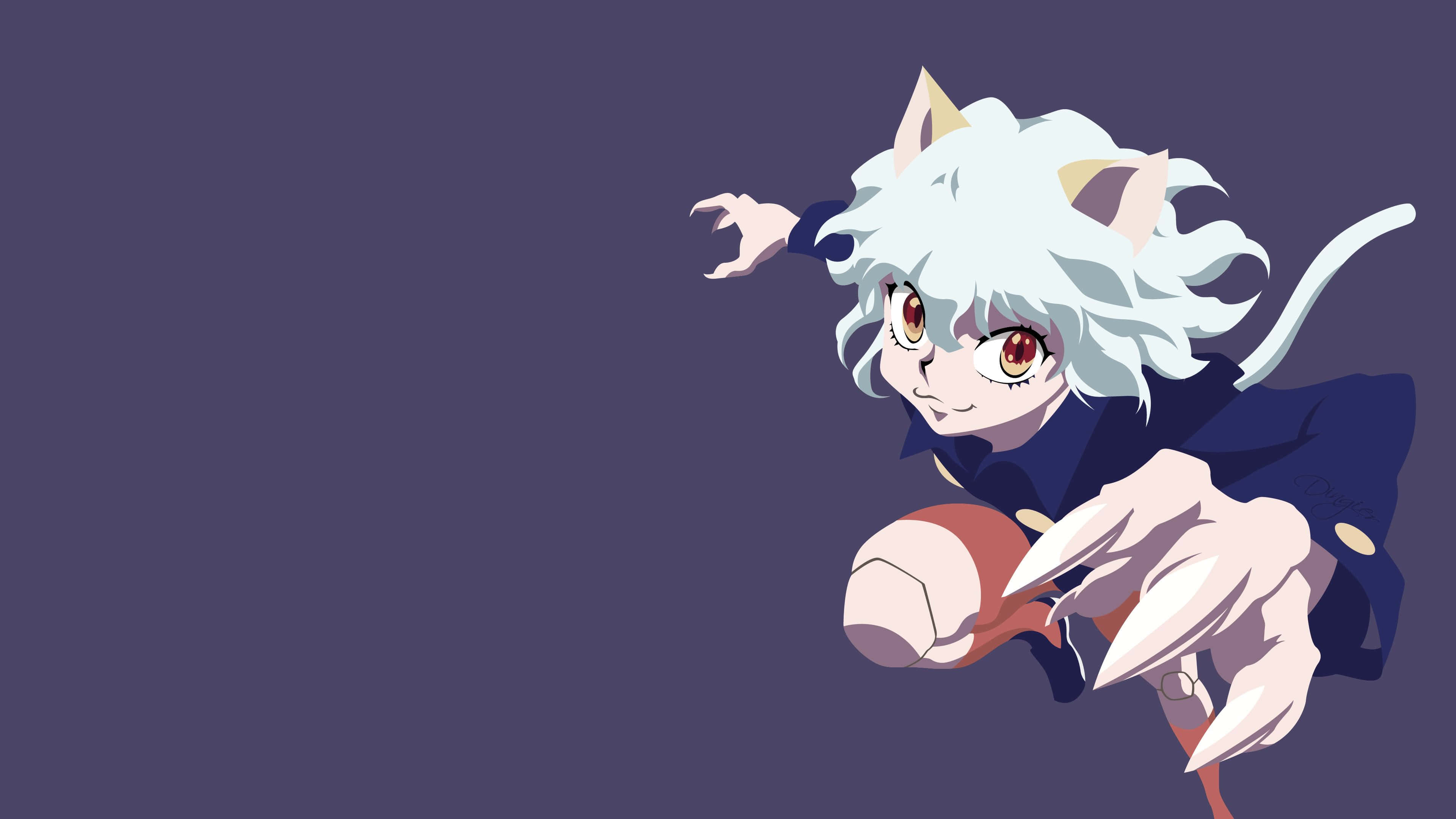 Killua, cute, white-haired, 4K Desktop Wallpaper