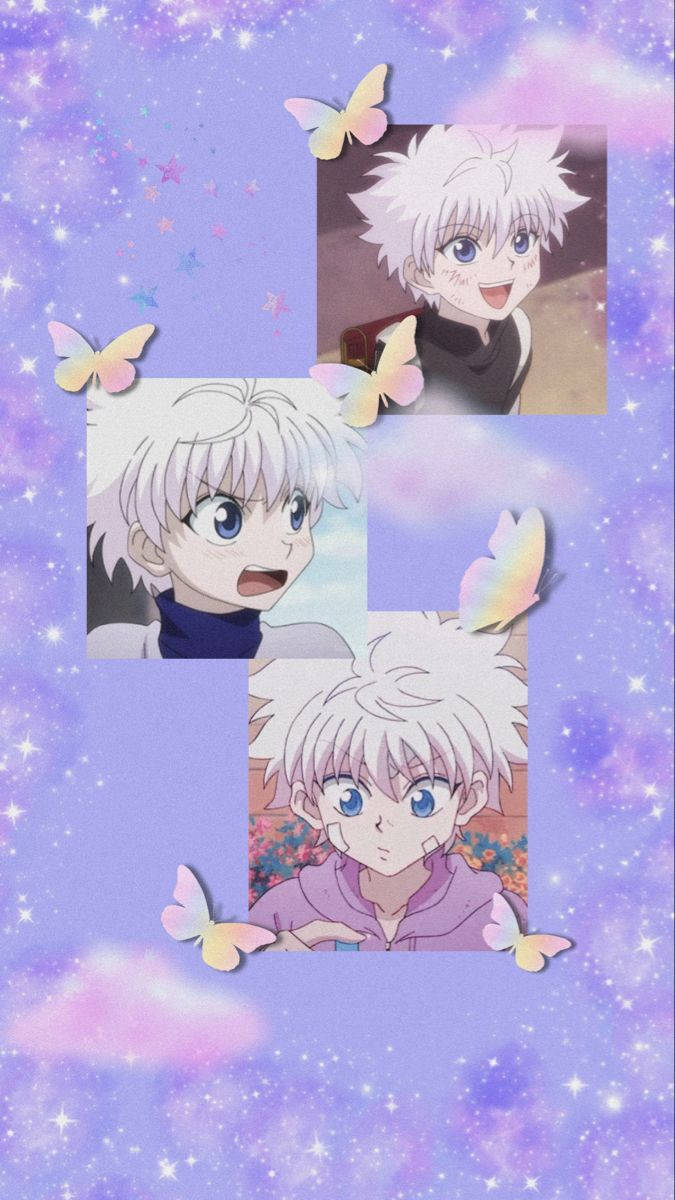 Killua, white-haired boy, blue eyes, SD Phone Wallpaper
