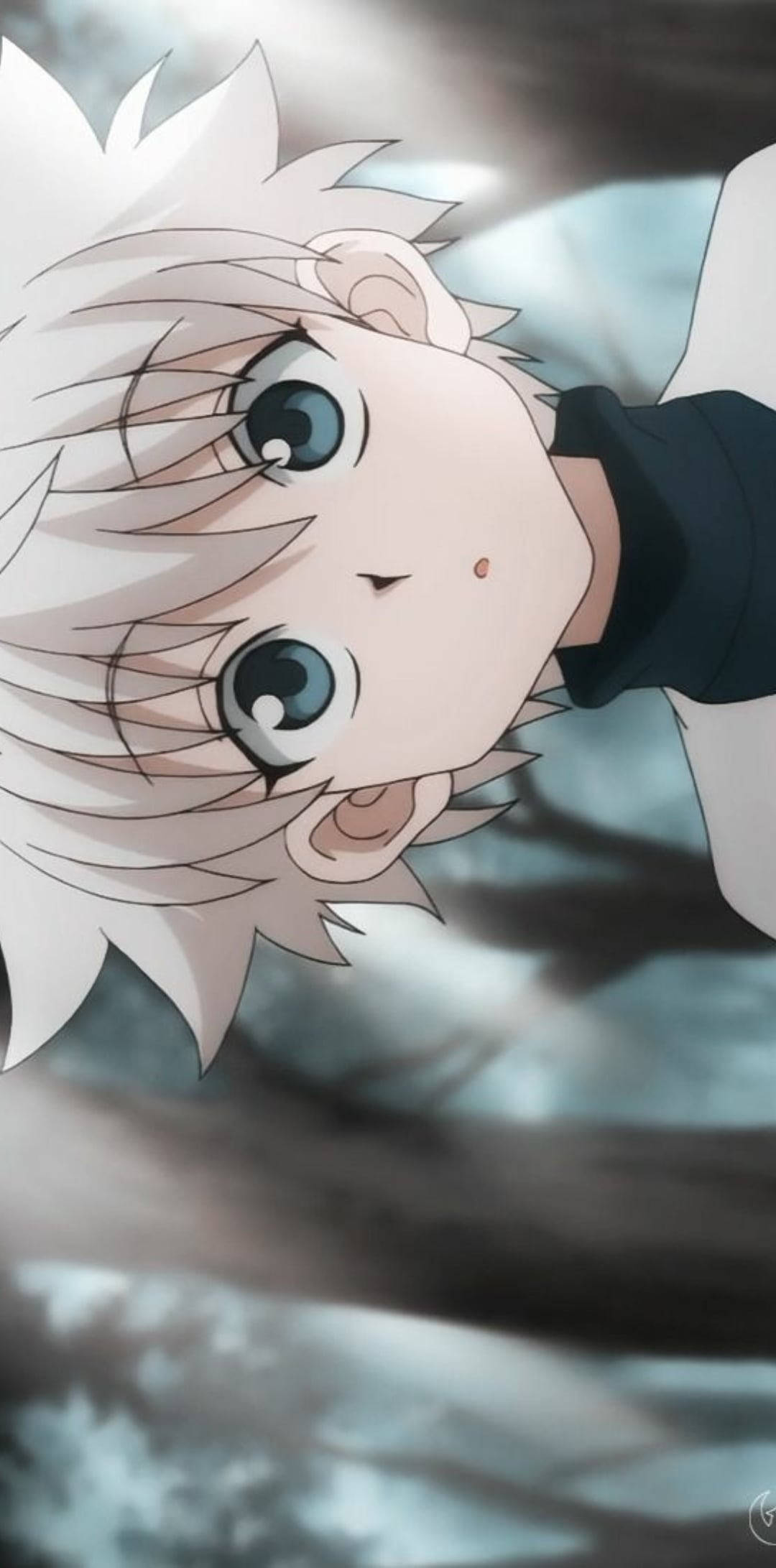 Killua, iPhone, spiky white hair, Full HD Phone Wallpaper
