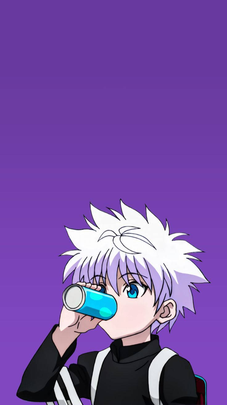 Killua, spiky-haired anime boy, blue eyes, HD Phone Wallpaper