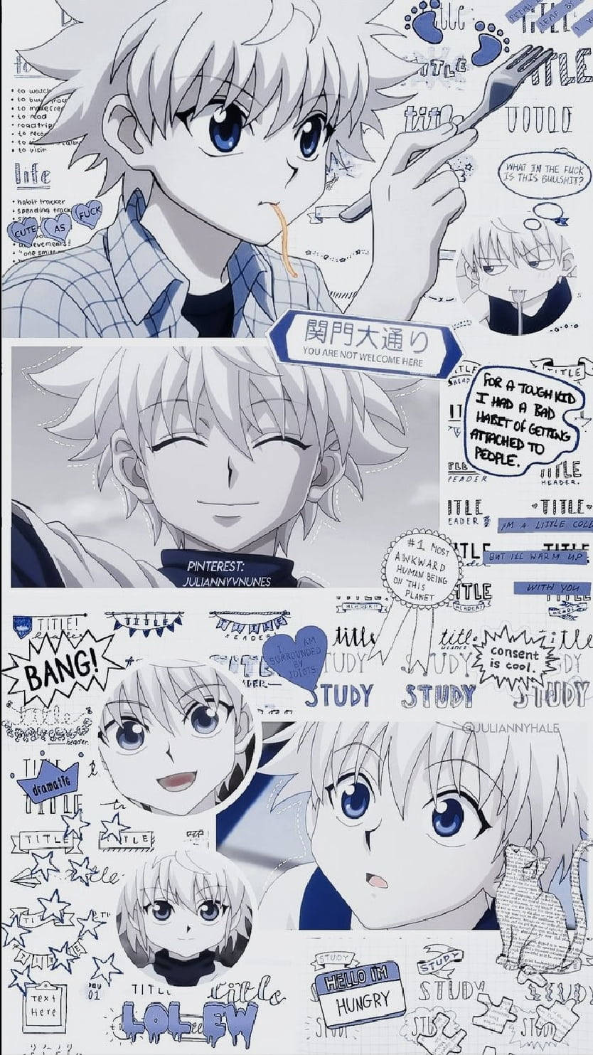 Killua, iPhone, blue, HD Phone Wallpaper