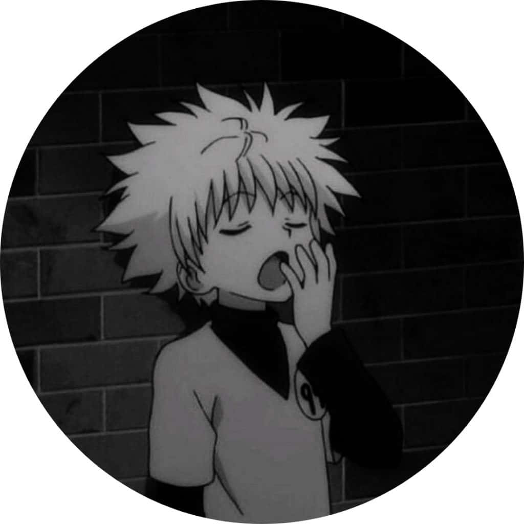 Killua, black and white anime character, spiky hair, SD Desktop Wallpaper