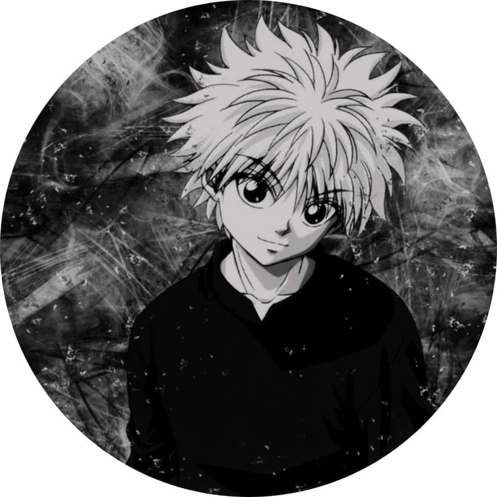 Killua, black anime pfp, spiky-haired boy, SD Desktop Wallpaper