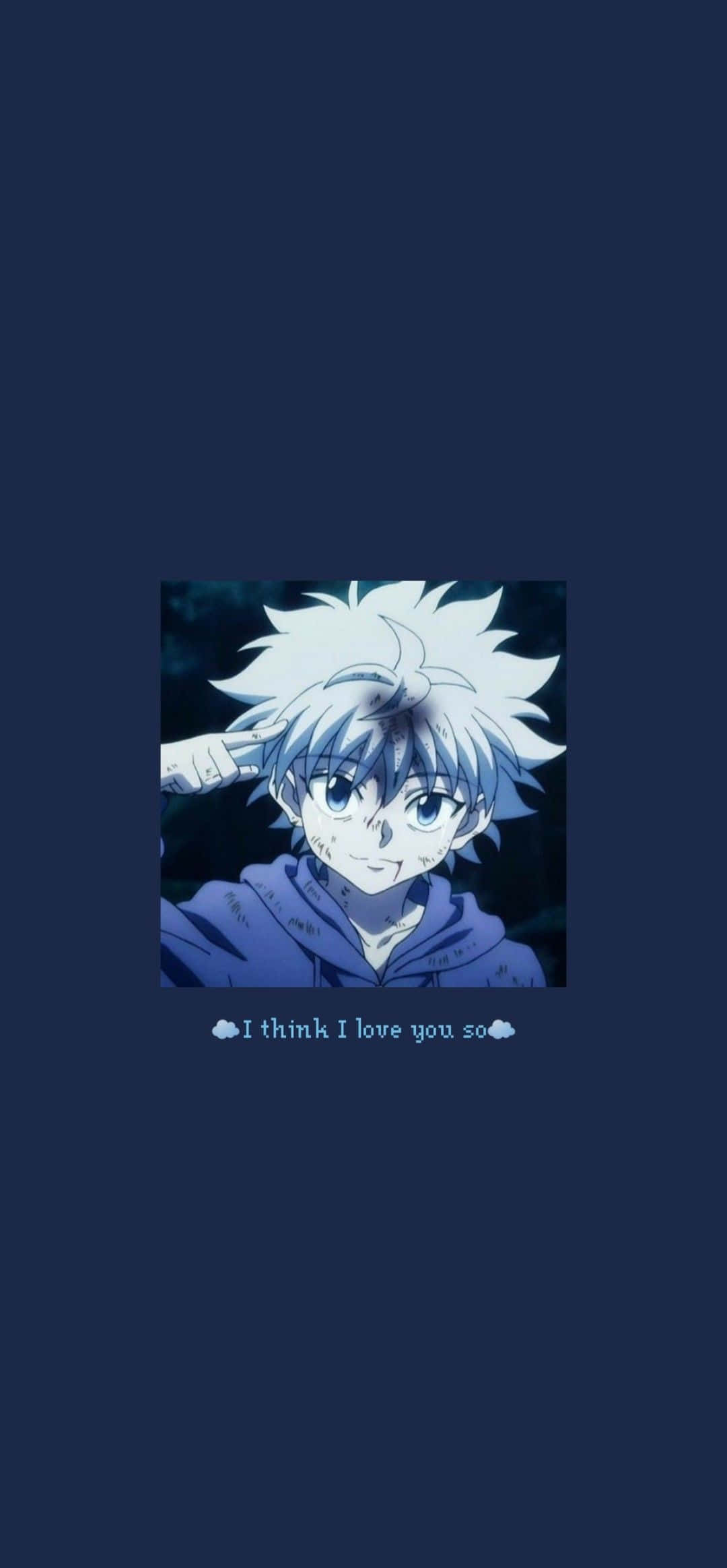 Killua, spiky white hair, blue eyes, Full HD Phone Wallpaper