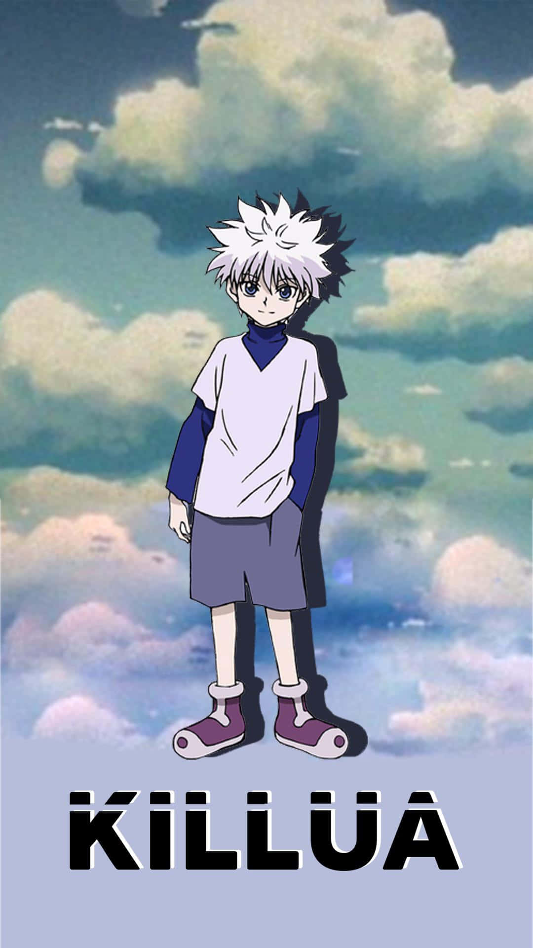 Killua Phone, young anime boy, spiky white hair, Full HD Phone Wallpaper